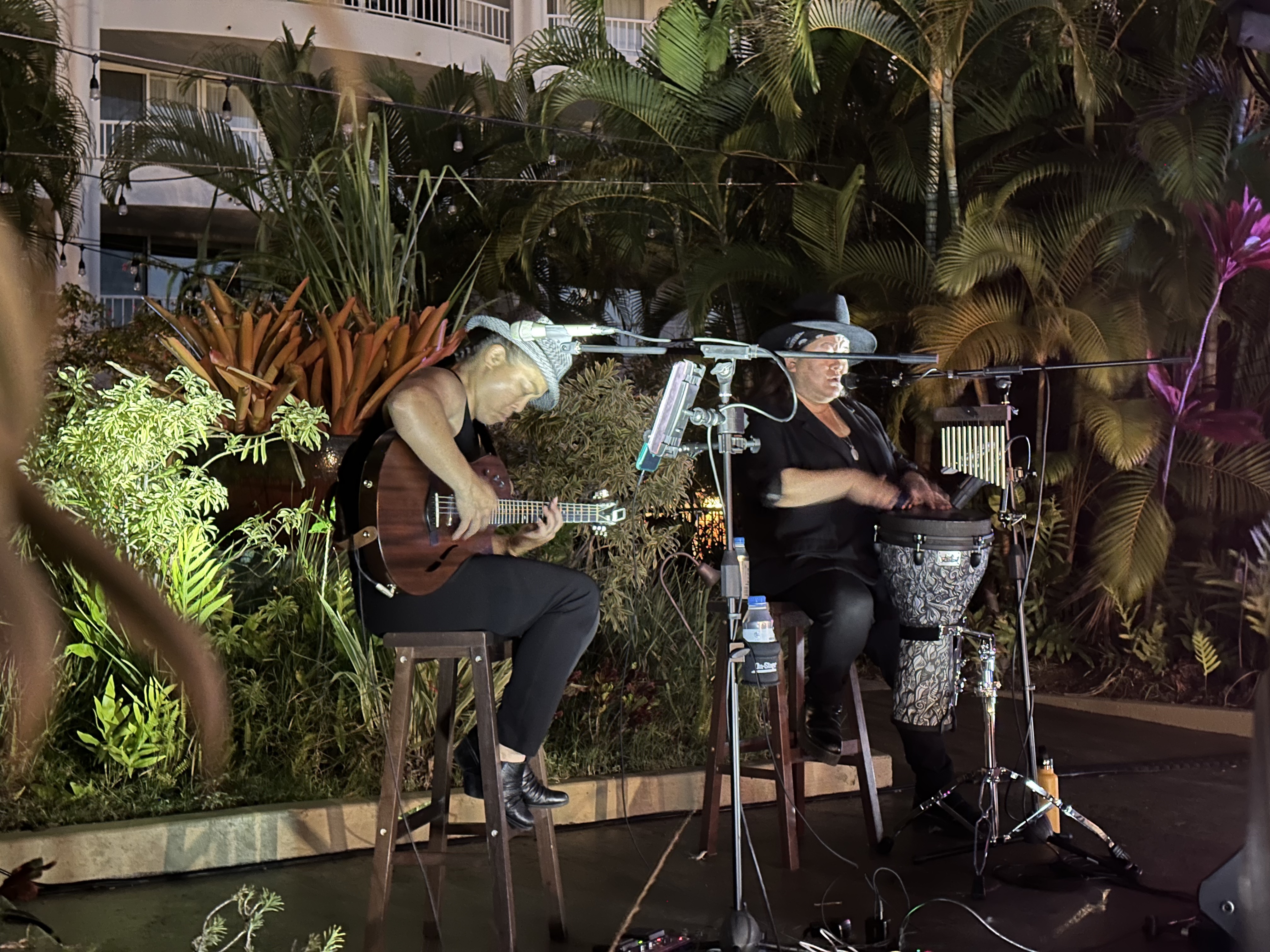 Audience watching a live band performance under soulful stage lighting with an intimate mood